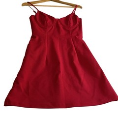 Princess Polly Red Mini Dress US 4 Underwire Bustier Cocktail Party NWT