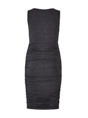 Torrid Mid Super Soft Ruched Bodycon Dress Heather Grey Size 0 12 Large NWT