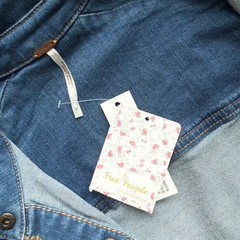 Free People Dynomite Denim Mini Short Dress Medium Wash Blue Sz S NWT