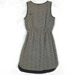 A.N.A Womens Dress Mini Sleeveless Cheetah Print V Neck Tie Waist Round Hem 4