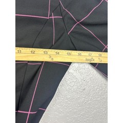 Alice + Olivia Black Pink Windowpane Tie Waist Virgil Mini Dress Size 2 NWT