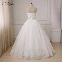 elegant strapless ball gown features a sweetheart neckline sparkling beaded