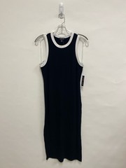 NWT J for Justify Size XL Black White Trimmed Sleeveless Ladies Dress