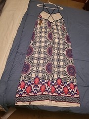 Francesca&rsquo;s Mi Ami Spaghetti Strap Long Dress Size M