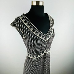 Max Studio Womens Cap Sleeveless A-Line Dress Work Job Career Office XS