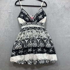 She&rsquo;s Cool Boho Pattern Maxi Dress Black White Above The Knee Size XL