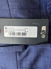 Ted Baker London Titust Wool Mohair Blend Suit Pants Blue Men’s Size 36 NWT