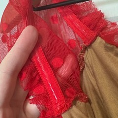Revolve Majorelle Darling Red Ruched Body Con Mini Dress Size S Polka Dot Mesh