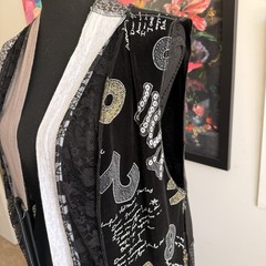 Styles Ever After Handmade Patchwork L Maxi Duster Metallica Art To Wear Unique