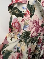 A New Day Floral V-Neck Flutter Short Sleeve Belted A-Line Midi Dress 16