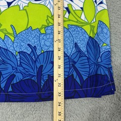 Toes on the Nose Vintage Y2K Hawaiian Mini Dress Size L Blue Floral Print