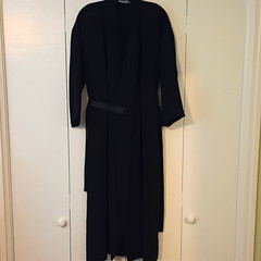 Vince. Black Long Belted Wrap Dress Women’s L V530150978