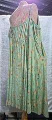 Torrid Midi Super Soft Button-Front W/ Pockets Green Floral Skater Dress 5 XL