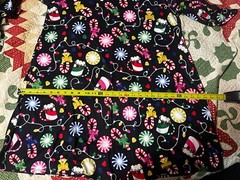 Dress Works Holiday Lights Cocoa Candy Canes Christmas Party Bows Women XL Swing
