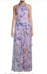 Eliza J Women&rsquo;s Floral Print Halter Maxi Dress Size 10