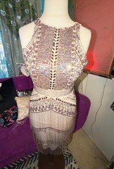 Karen Millen heavy premium embellished dress size 6 UK