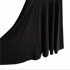 NWT CALVIN KLEIN Sleeveless Black V-Neck Seamed Fit & Flare Midi Dress Size 16