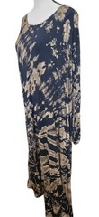 Sacred Threads Tie-Dye Boho Dress Maxi One Size Rayon Hangs Well Thailand