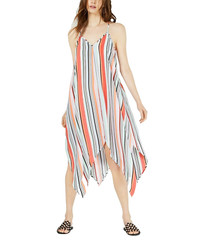 Bar III Women&rsquo;s Striped Handkerchief-Hem Dress Friendly Stripe Small