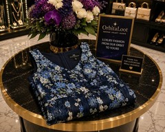 Alex Evenings Dress Sz 12 Navy Blue Floral Embroidered Mesh Fit & Flare NWT