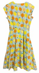 Teeberry & Weave Novelty Fruit Eclectic Art Flare Retro Dress Women’s Size Small