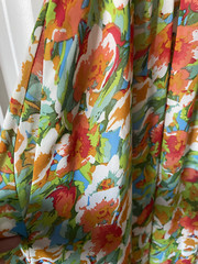 Code X Mode Women’s Size M Floral Maxi Dress Boho Stretchy Waist Flutter Sleeves