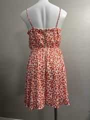 Copper Key Red and White Spaghetti Strap Sundress