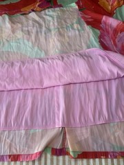 Chico’s Sleeveless Pink Bow Floral Pattern Midi Dress Sz: 1/M Boho Coastal Flowy