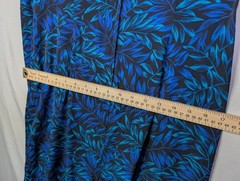 Studio I Women&rsquo;s Sleeveless V-Neck Maxi Dress, Blue and Black Leaf Print