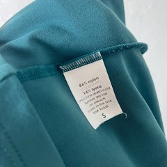 Susana Monaco Dress Small Stretch Pockets Teal Blue Scoop Neck Nylon V15