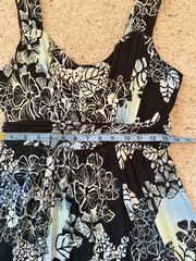 Style and Co Tank Style Slip On Dress Blue Tropical M