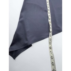 Eileen Fisher Handkerchief Hem Dress Womens Large V-Neck Short Sleeve slate blue