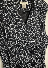 Vertigo Paris Black White Button Casual Collared Dress Size Medium