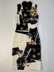 Erdem Nell Floral Collage Sheath Dress Sleeveless UK 6 US 2 IT 38 #6
