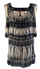 Rare Anna Sui Original Sample 2011 geometric tribal Dress bohemian runway Silk