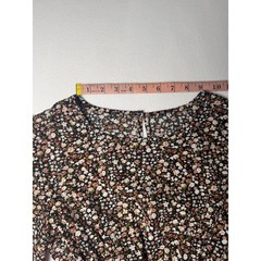 SHEIN Floral Flounce Sleeve Dress Multicolor Women&rsquo;s Large