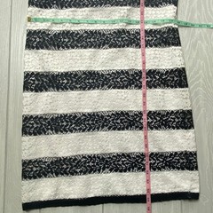 Solitaire Women&rsquo;s Black & White Striped Floral Lace Mini Dress Size Medium