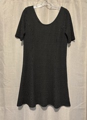 NWT & Other Stories Paris Atelier Black/White Dot Stripe Knit Dress Size 12