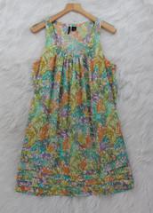 New Directions Watercolor Shift Dress 16 Coastal Feminine Romantic Lightweight