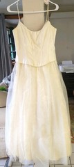 Jessica McClintock for GUNNE SAX Off White Corset & Tulle Wedding Prom Size 7