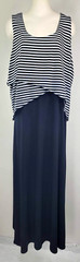 Allison Brittney Dress – Size 2X – Black & White – 1 Piece Layered Look