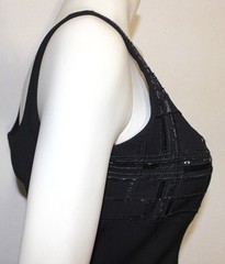 Dsquared2 black wool beaded cocktail dress NWT 44 Dsquared