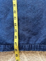 Christopher & Banks Medium Denim Long Jumper/Sleeveless Dress with Wrap Skirt