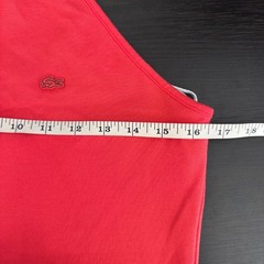 Lacoste Halter Polo Shirt Dress Womens 8 Tennis Preppy Sporty Coral 40 NEW $135