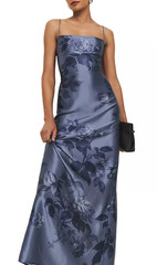 Reformation Frankie Trieste Border Silk Slip Dress – size 4 – retail $298