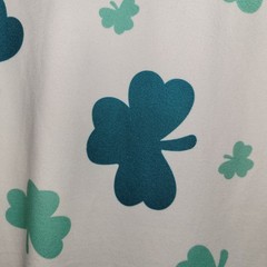 Shamrock, Clover, St. Patrick’s Day Green And White Dress Size Large NWOT