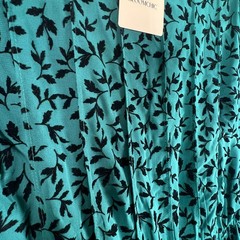NWT BloomChic Lined Pockets Velvet Leaf Print Dress Women&rsquo;s 14 16 Cottagecore