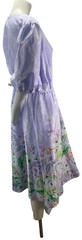 International Concepts Dress Womens size Medium Purple Floral Front Tie Chest Nw