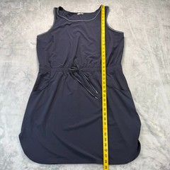 T by Talbots Lightweight Stretch Woven Dress Womens Size XL Blue