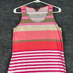 Tommy Bahama Dress Womens XS Extra Small Pink Striped Cover Up Beach Outdoor